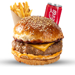 Da Vinci Gourmet Cheese Burger Meal 